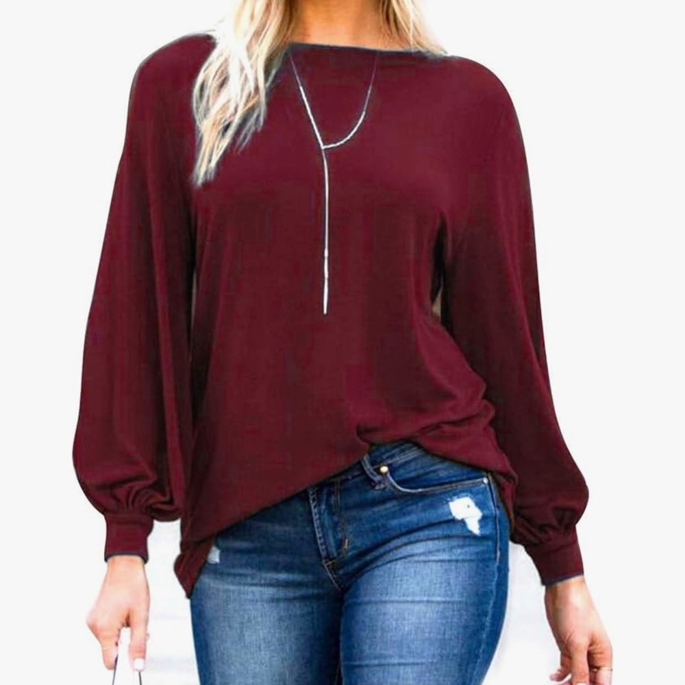 Oversized Long Sleeve Blouse